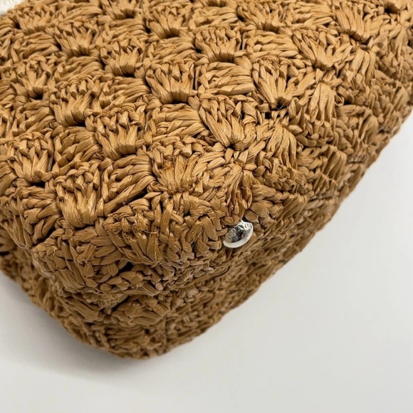 Prada Canapa Raffia Straw Tricolor Handbag W/Dustbag - Picture 11 of 16